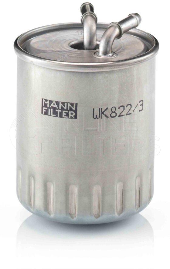 Mann WK 822/3. Filter Type: Fuel.