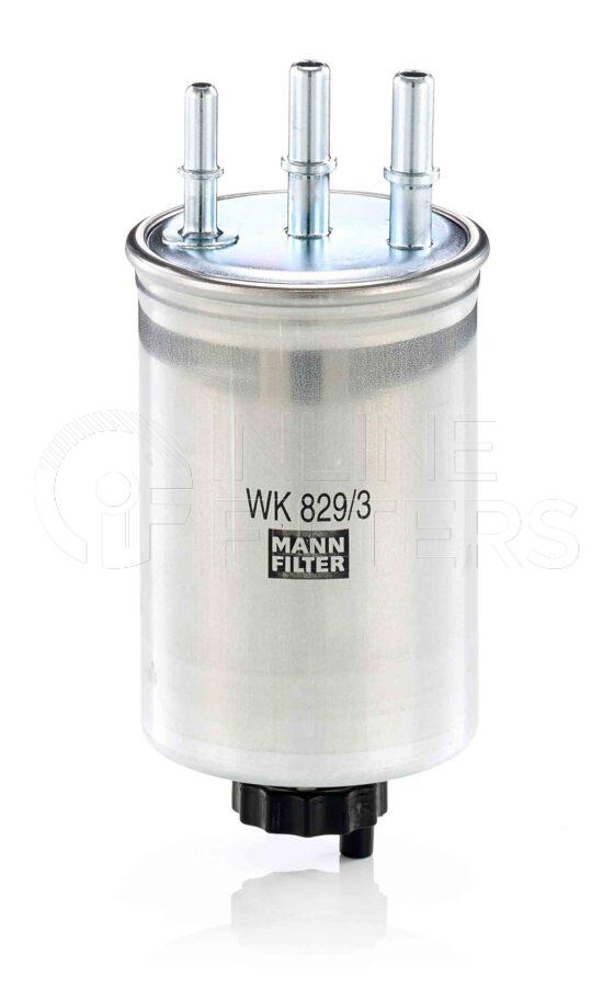 Mann WK 829/3. Filter Type: Fuel.