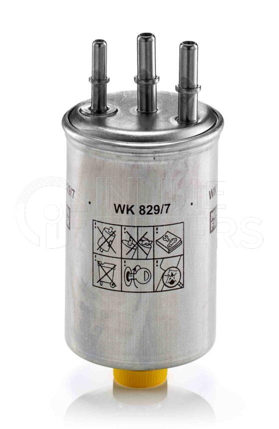 Mann WK 829/7. Filter Type: Fuel.