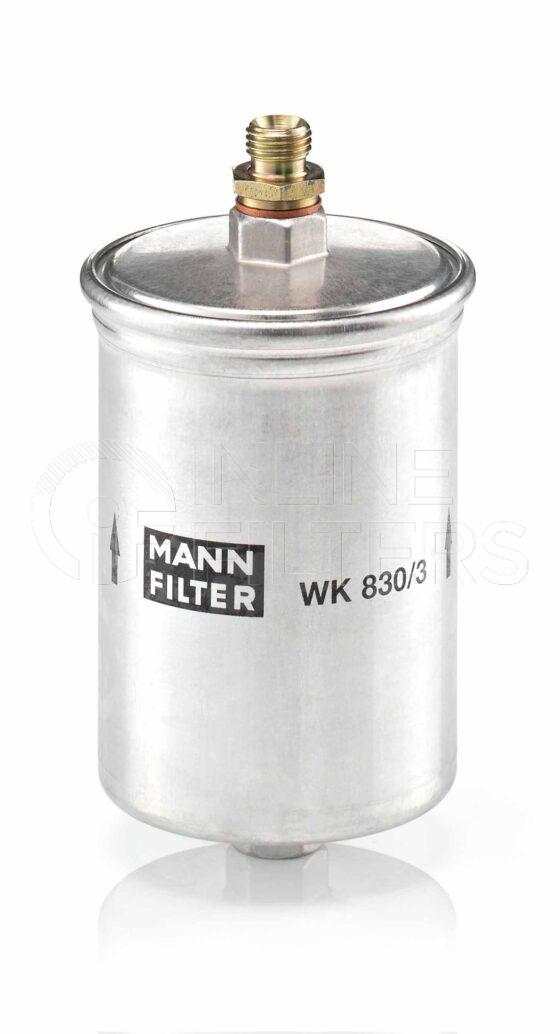 Mann WK 830/3. Filter Type: Fuel.