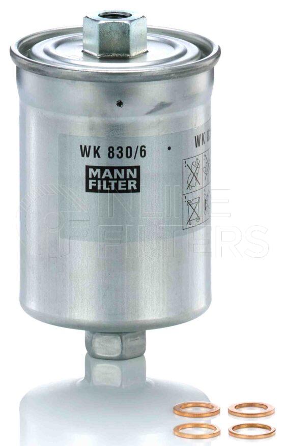 Mann WK 830/6. Filter Type: Fuel.