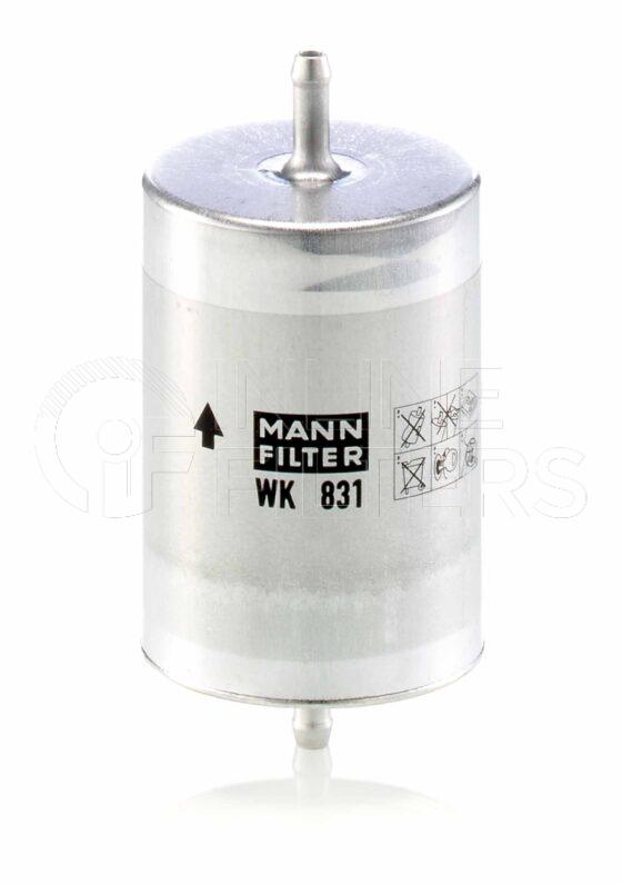 Mann WK 831. Filter Type: Fuel.