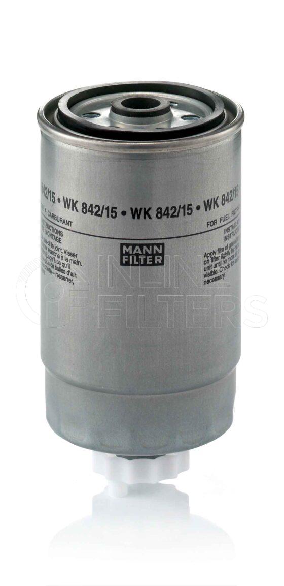 Mann WK 842/15. Filter Type: Fuel.
