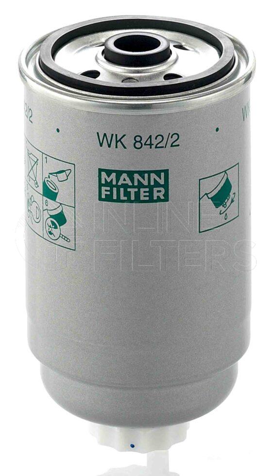 Mann WK 842/2. Filter Type: Fuel.