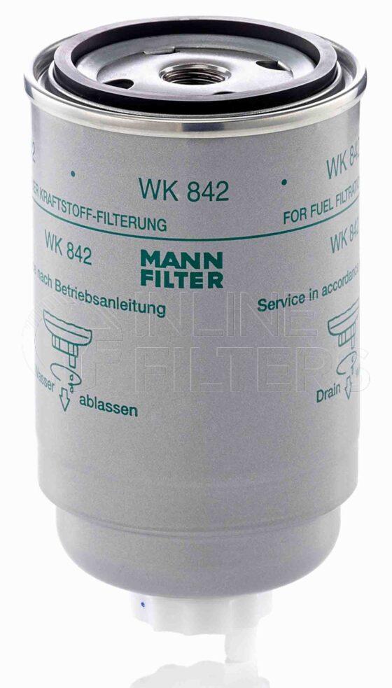 Mann WK 842. Filter Type: Fuel.