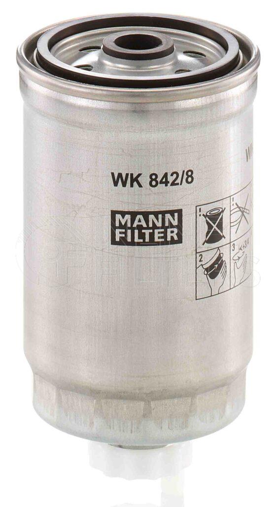 Mann WK 842/8. Filter Type: Fuel.