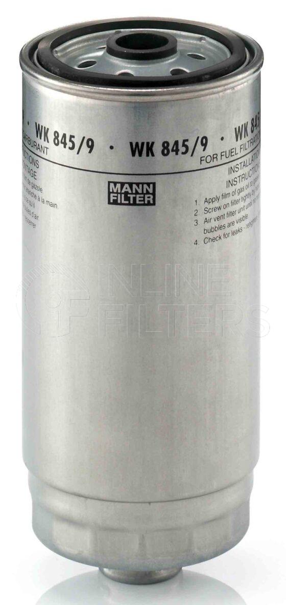 Mann WK 845/9. Filter Type: Fuel.