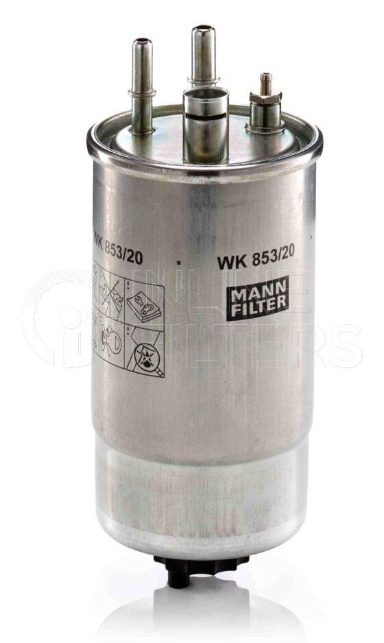 Mann WK 853/20. Filter Type: Fuel.