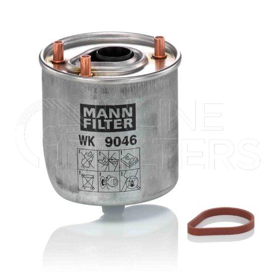 Mann WK 9046 Z. Fuel Filter Product – Brand Specific Mann – Collar Lock Product Mann filter product Filter Type Fuel