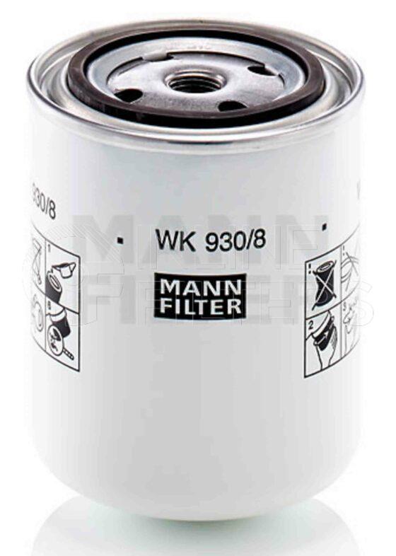 Mann WK 930/8. FILTER-Fuel(Brand Specific) Product – Brand Specific Mann – Spin On Product Mann filter product