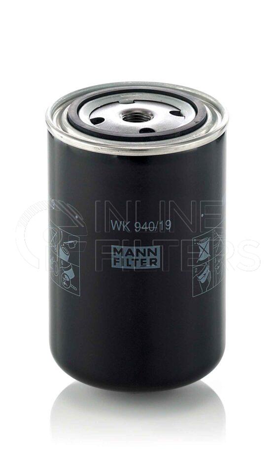 Mann WK 940/19. Filter Type: Fuel.