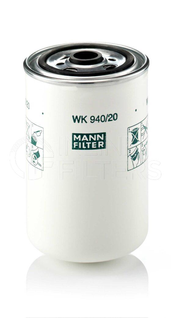Mann WK 940/20. Filter Type: Fuel.
