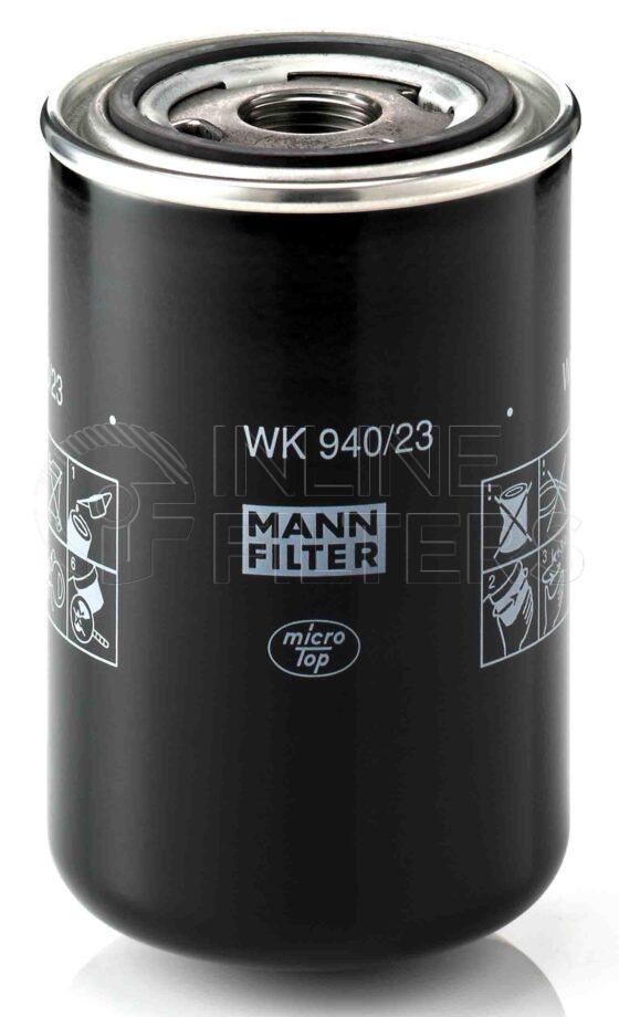 Mann WK 940/23. Filter Type: Fuel.