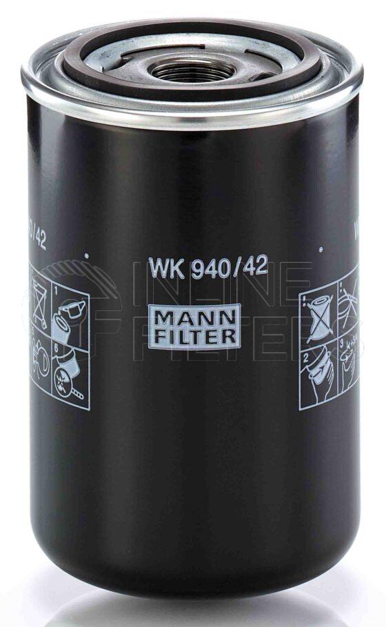 Mann WK 940/42. Filter Type: Fuel.