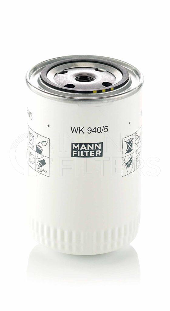 Mann WK 940/5. Filter Type: Fuel.