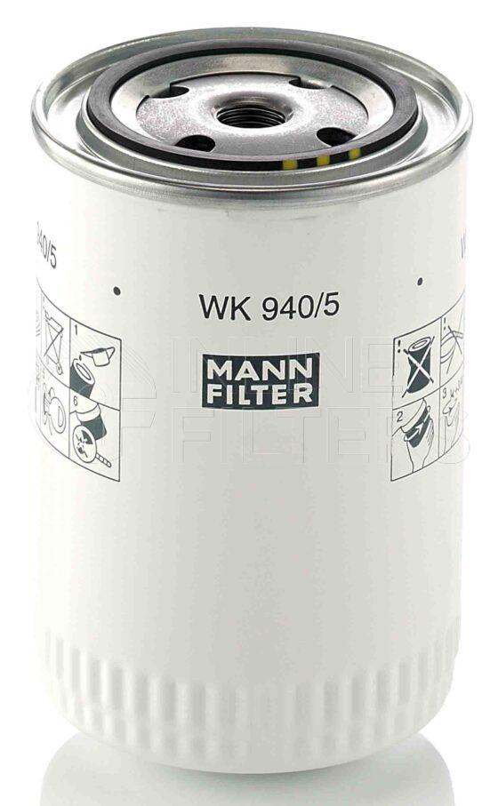 Mann WK 940/5. Filter Type: Fuel.