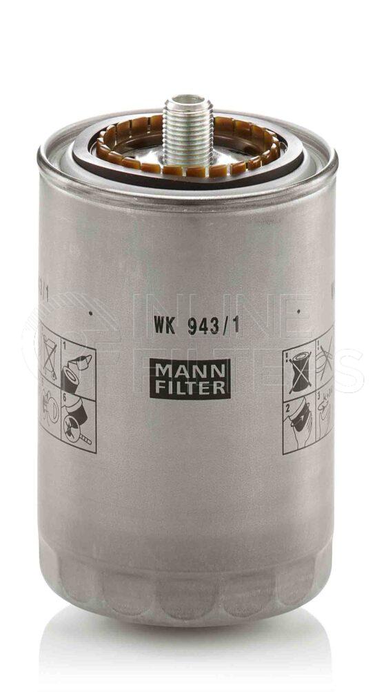 Mann WK 943/1. Filter Type: Fuel.