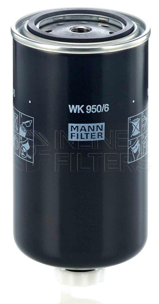 Mann WK 950/6. Filter Type: Fuel.