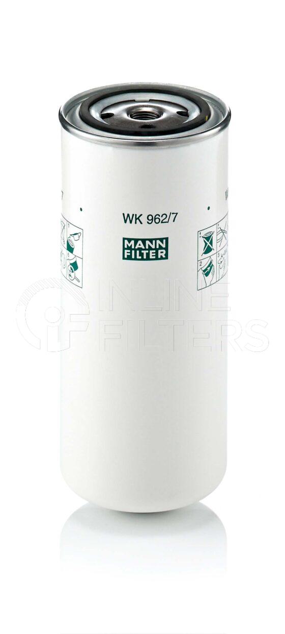 Mann WK 962/7. Filter Type: Fuel.