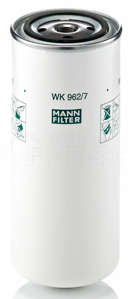 Mann WK 962/7. Filter Type: Fuel.