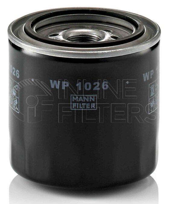 Mann WP 1026. Filter Type: Lube.