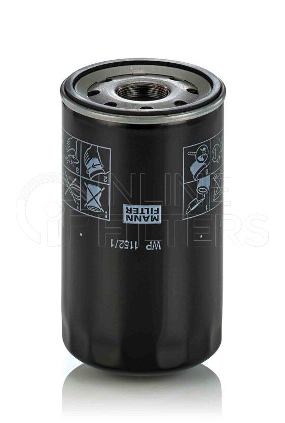 Mann WP 1152/1. FILTER-Lube(Brand Specific) Product – Brand Specific Mann – Spin On Product Mann filter product