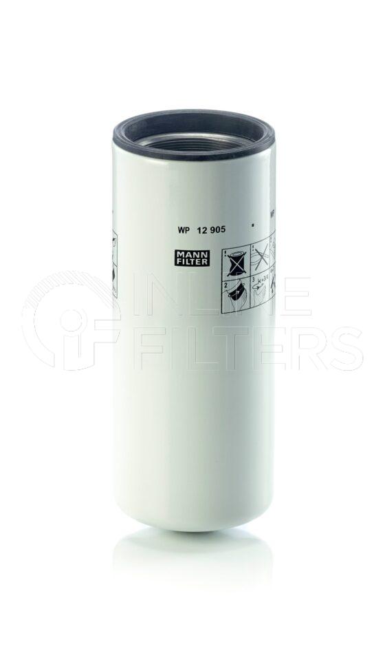 Mann WP 12 905. Lube Filter Product – Brand Specific Mann – Spin On Product Mann filter product Filter Type Lube