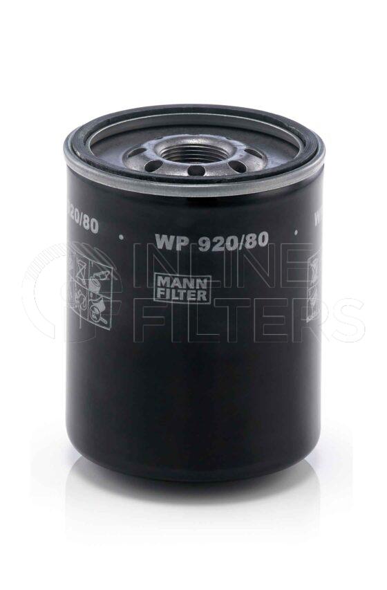 Mann WP 920/80. Filter Type: Lube.