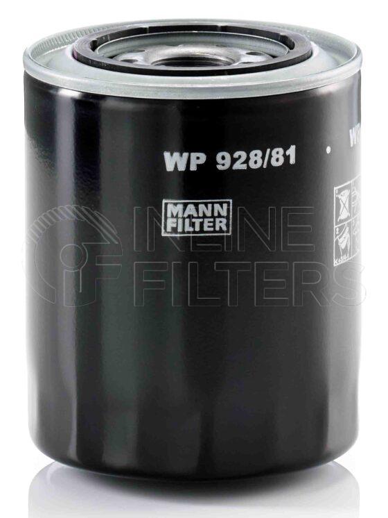 Mann WP 928/81. Filter Type: Lube.