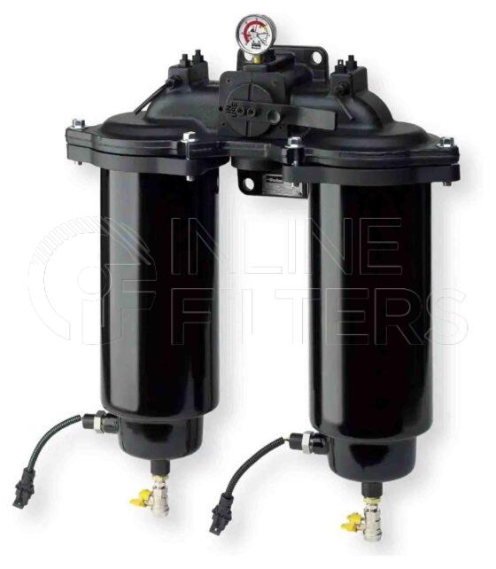 Parker DFBO1425FSVAFGD16MA. Details: Low Pressure In-Line Duplex Fuel Filter - DFBO Series - DFBO1425FSVAFGD16MA.