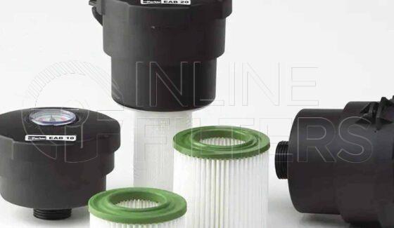 Parker EAB20P020ME33. Details: Hydraulic Reservoir Breather / Air Filter - EAB Series - EAB20P020ME33.