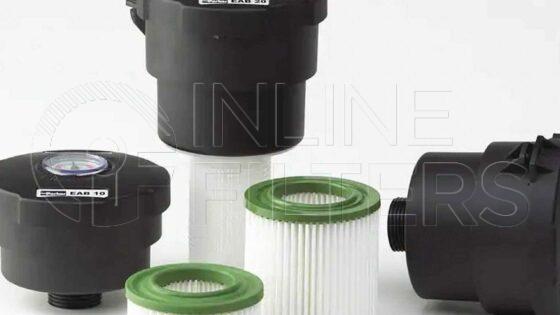 Parker EAB20Q010HC73A. Details: Hydraulic Reservoir Breather / Air Filter - EAB Series - EAB20Q010HC73A.