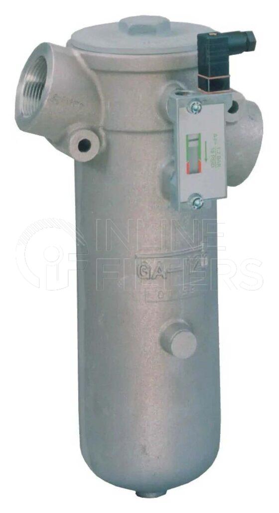 Parker GA020QLBD3EG121. Details: Low Pressure In-Line Filter - GA Series - GA020QLBD3EG121.