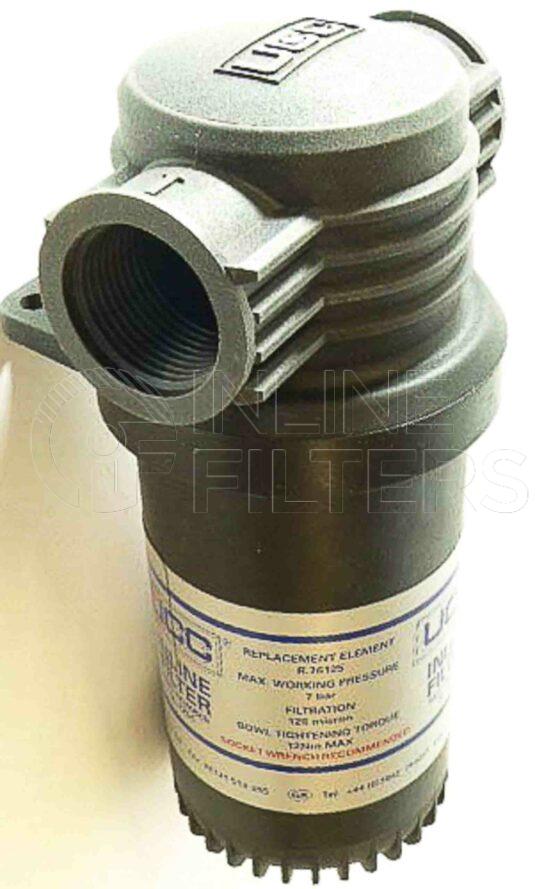 Parker IL761151. Hydraulic Filter Product – Brand Specific Parker – Housing Product Hydraulic/lube non corrodible filter housing Element Media Stainless steel mesh Micron 125 microns Maximum Flow 120 lpm Bowl Tightening Torque 12 Nm Flow Direction Outside to Inside Replacement Element FPK-R76115 Housing for Water FPK-IL761251