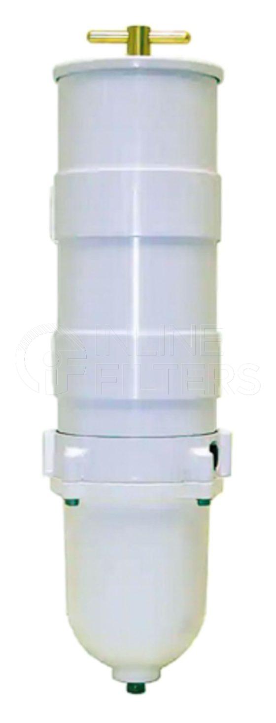 Racor 1000MAM10. Fuel Filter Product – Housing – Complete Marine Fuel Filter Water Separator – Racor Turbine Series – 1000MAM10 Marine 1000 Turbine Series with Aluminum Alloy Bowl, 7/8-14 UNF-2B Female ports, 98%@10 Micron media Bowl Material Aluminum Alloy Port Size 7/8-14 UNF-2B Female Valve Type No Valve Micron Rating 98% @ 10 Micron Flow Rate 180 […]