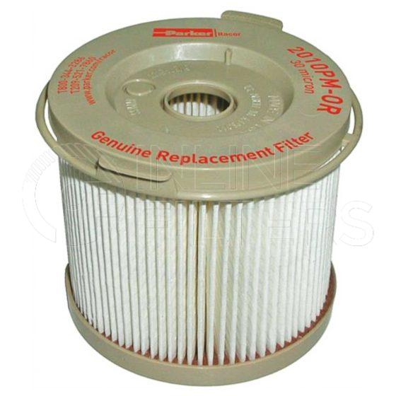 Racor 2010PM-OR. Replacement Cartridge Filter Element for Turbine Series Filters - Racor - 2010PM-OR.