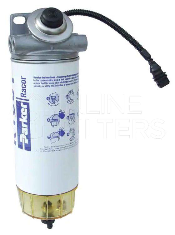 Racor 4160RMSC10MTC. Fuel Filter Water Separator - Racor Spin-on Series - 4160RHH30MTC.