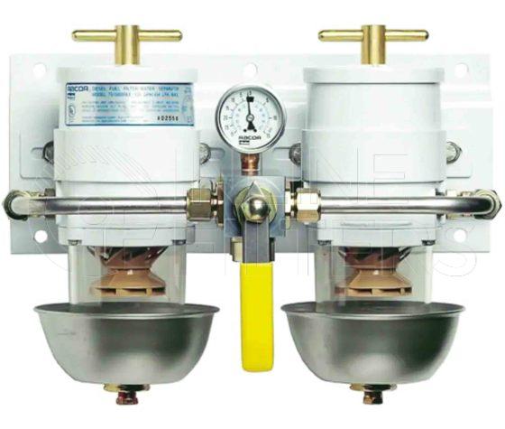 Racor 75500MAX10. Marine Fuel Filter Water Separator - Racor Turbine Series - 75500MAX10.