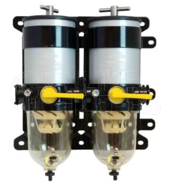 Racor 75900FV10. Fuel Filter Water Separator - Racor Turbine Series - 75900FHX10.