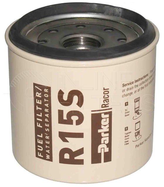 Racor R15S. Replacement Cartridge Filter Elements - Racor Spin-on Series - R15S.