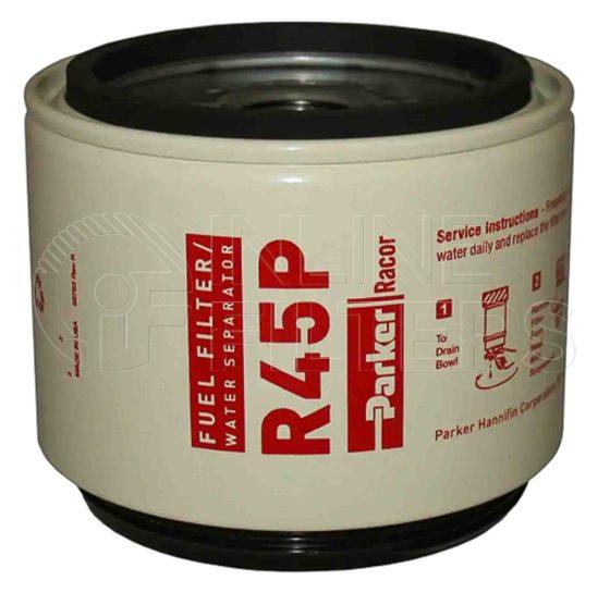 Racor R45P. Replacement Cartridge Filter Elements - Racor Spin-on Series - R45P.