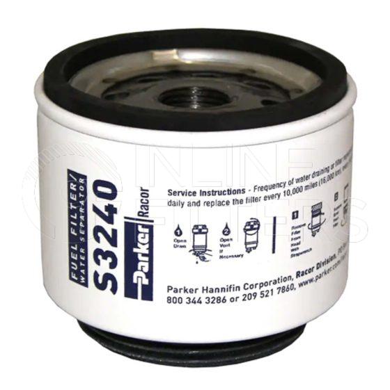 Racor S3240. Marine Replacement Cartridge Filter Elements - Racor Marine Spin-on Series - S3240.