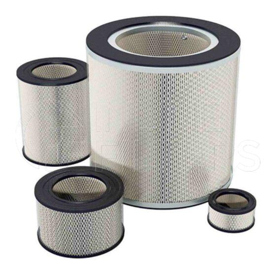 Solberg 238P. Air Filter Product – Brand Specific Solberg – Elements Paper PF Product Replacement filter element with prefilter Media Paper