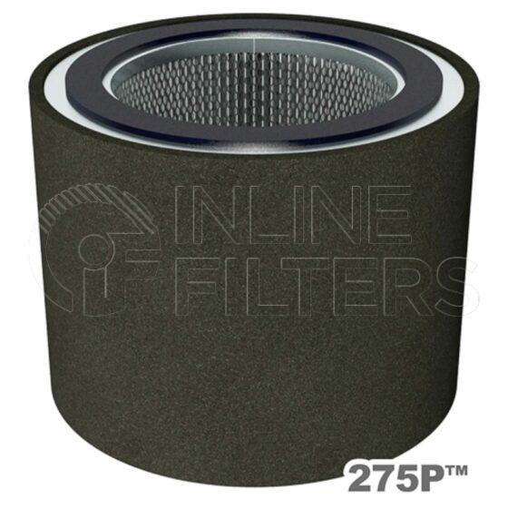 Solberg 275P. Air Filter Product – Brand Specific Solberg – Elements Polyester Product Replacement filter element Type Polyester with prefilter