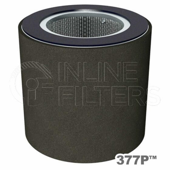 Solberg 377P. Air Filter Product – Brand Specific Solberg – Elements Polyester Product Replacement filter element Type Polyester with prefilter