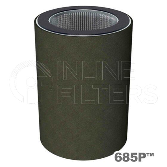 Solberg 685P. Air Filter Product – Brand Specific Solberg – Elements Polyester Product Replacement filter element Type Polyester with prefilter